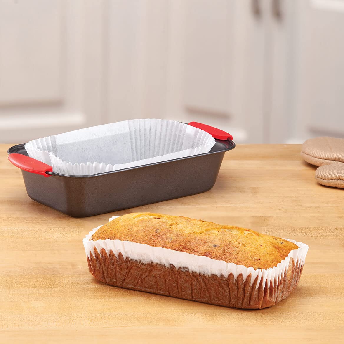 Bulk Buys Non-Stick Kitchen Loaf Bread Baking Liners - 12 Pack