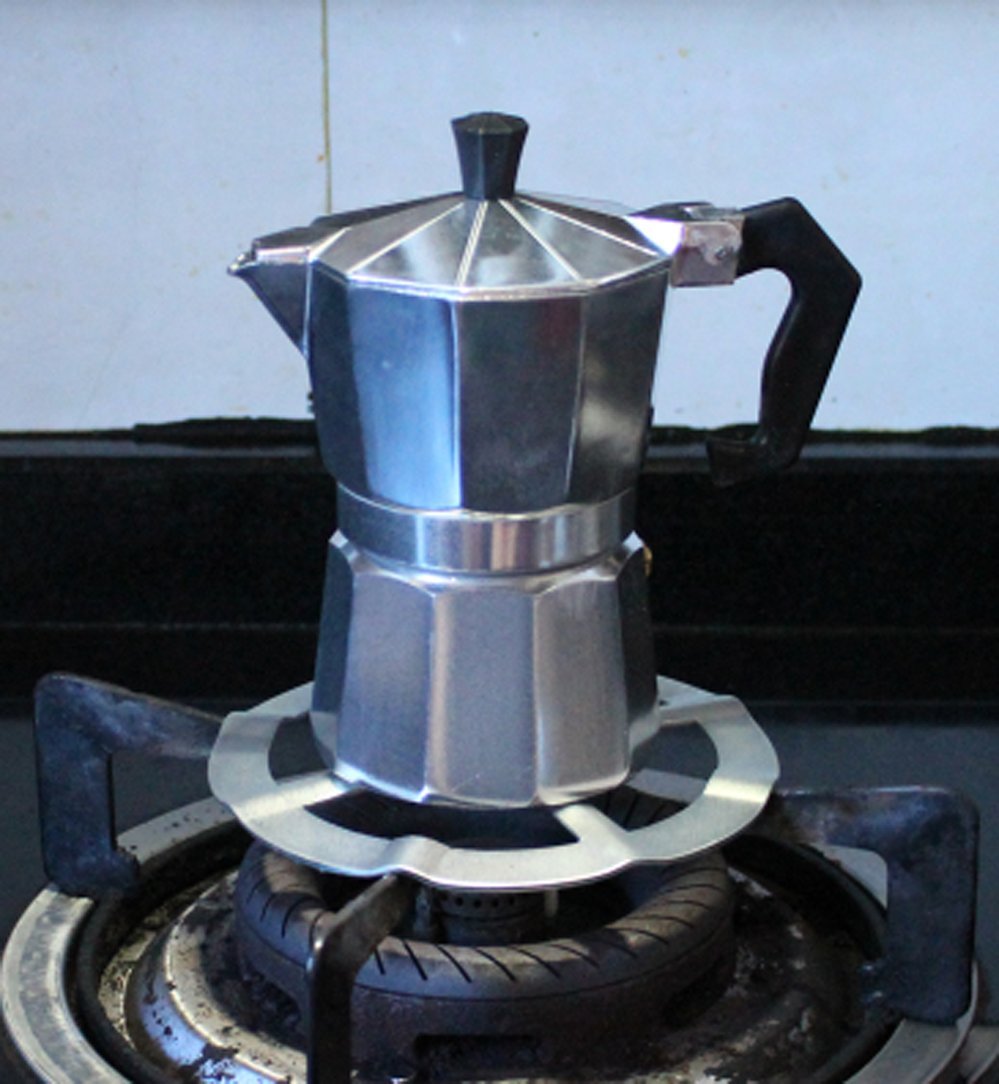 Non Slip Stove Stand/Moka Pot Holder/Coffee Pot Holder/Gas Range Burner Grate/Gas Oven Burner Grates Pan Holder Stand Stove Rack