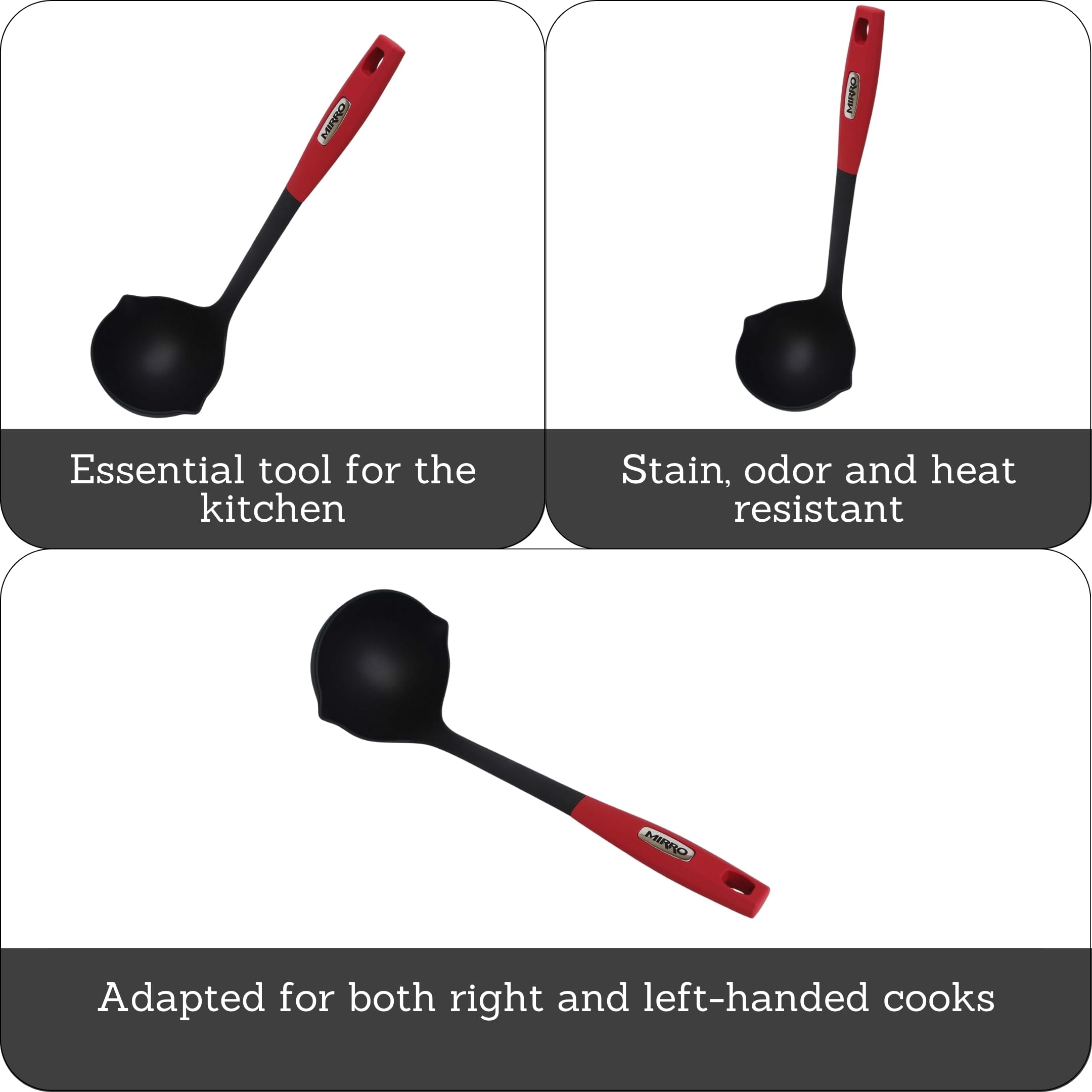 Mirro Canning Ladle, 8Oz, Red