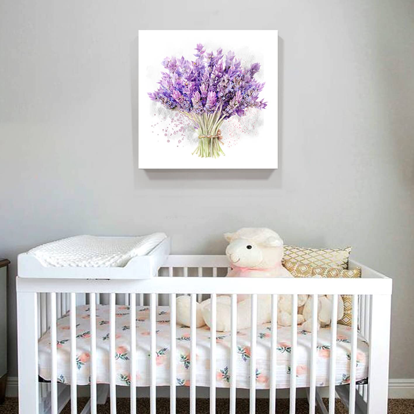 Wall Art For Bedroom Botanical Wall art Flowers Wall art Bathroom Wall Pictures Flower Prints Wall art Purple Red Canvas Wall Art Floral Picture Living Room Girls Room Kids Room Decor 14'' x 14''