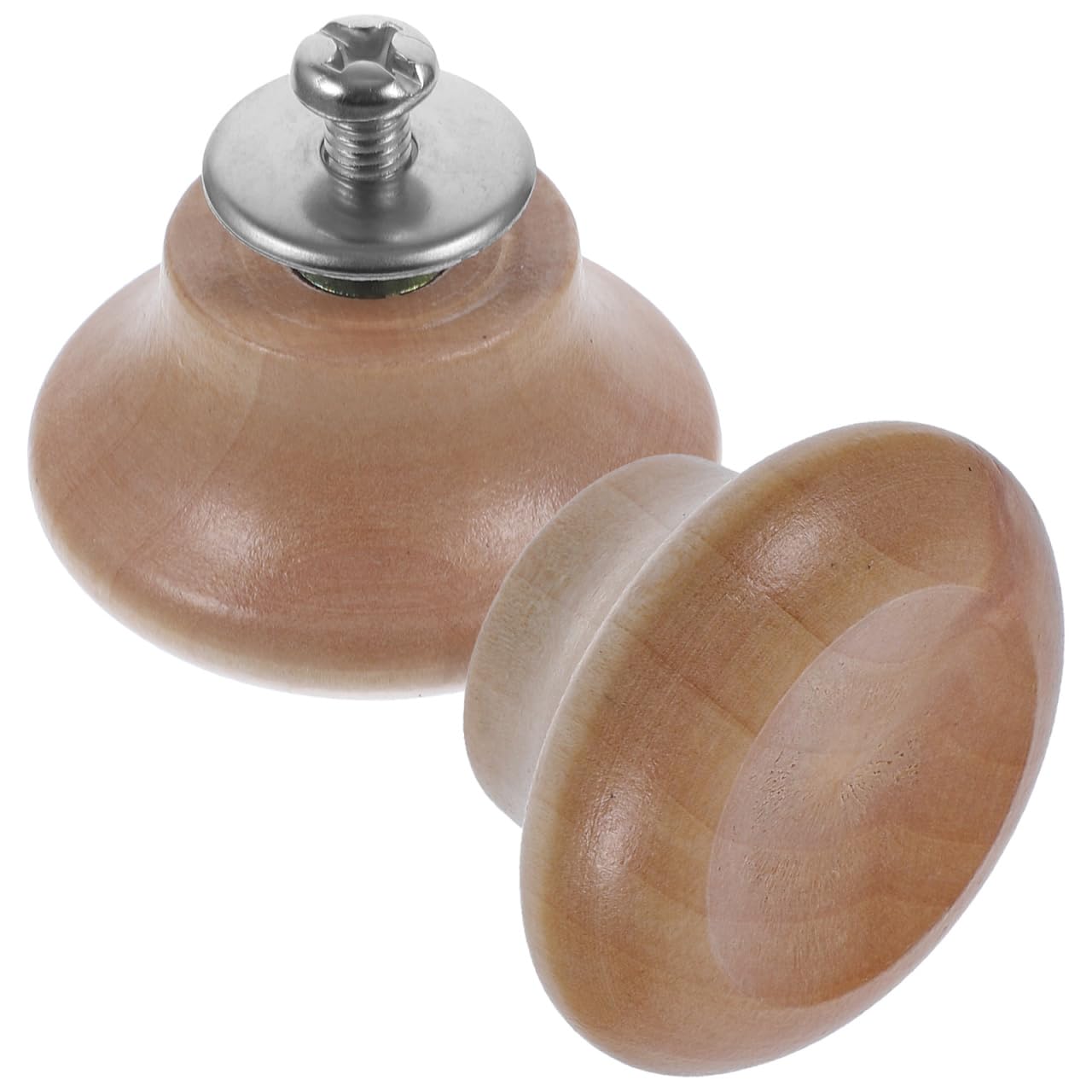 HAKIDZEL Replaceable Pot Lid Knobs 2 pack Wooden Lid Handle Replacement for Saucepan Wok Steaming Pot and Soup Lids Heat Resista