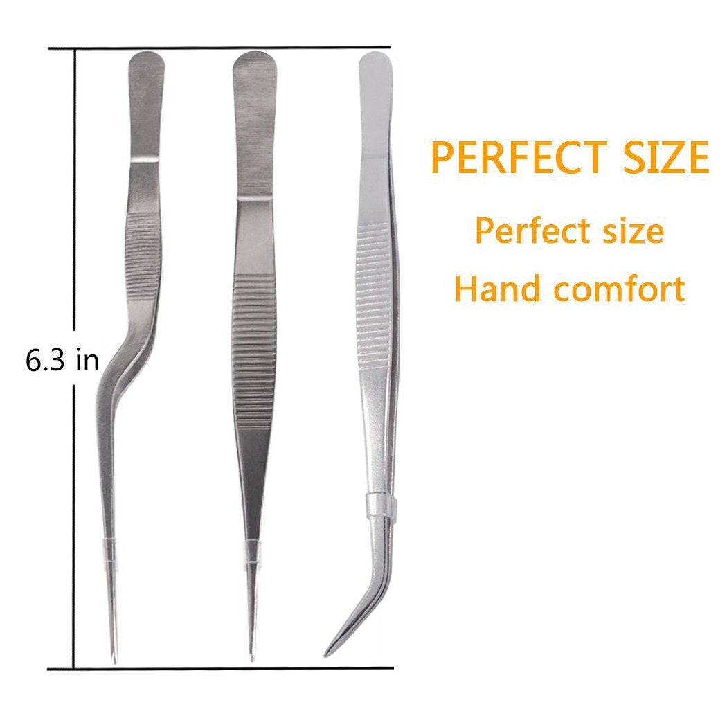 Teanfa Cooking Tweezers Precision Tongs