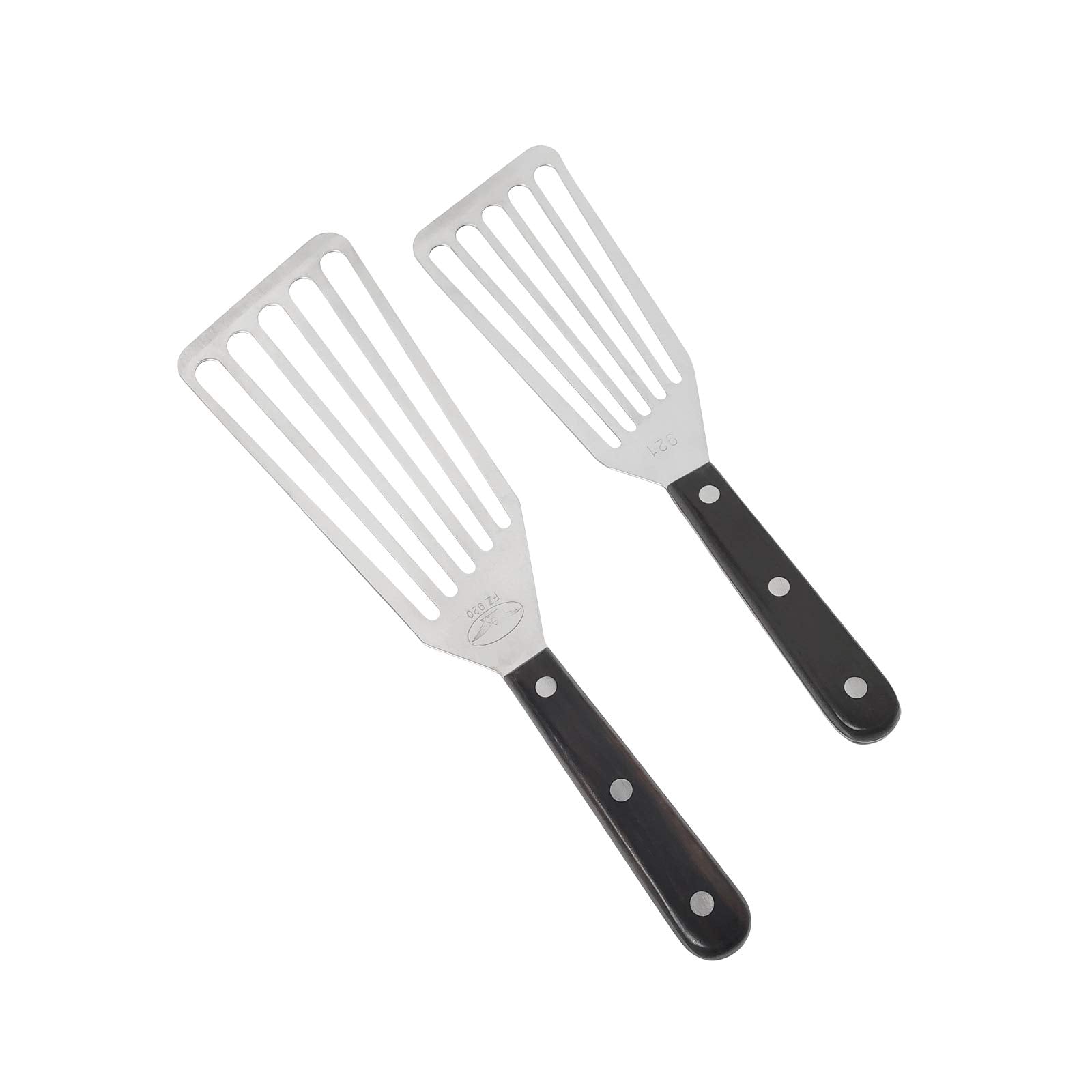 Fish Spatula, 2 Pack Stainless Steel Metal Spatula, Slotted Spatulas For Cooking, Flipping, Turning, Frying And Grilling