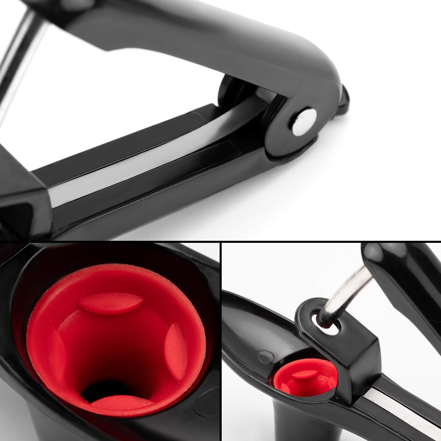 Cherry Pitter - Ordekcity Stainless Steel Cherries Corer Pitter Tool With Hand-Held Push Design, Save Time & Space For Making Ch