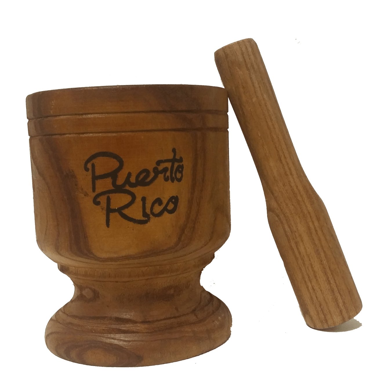 Wooden Mortar Puerto Rico Small Size 5'' X 3 3/4''