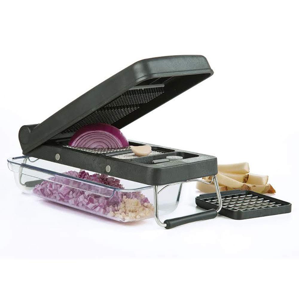 Pl8 Professional 3 Cup Vegetable Chopper, Black