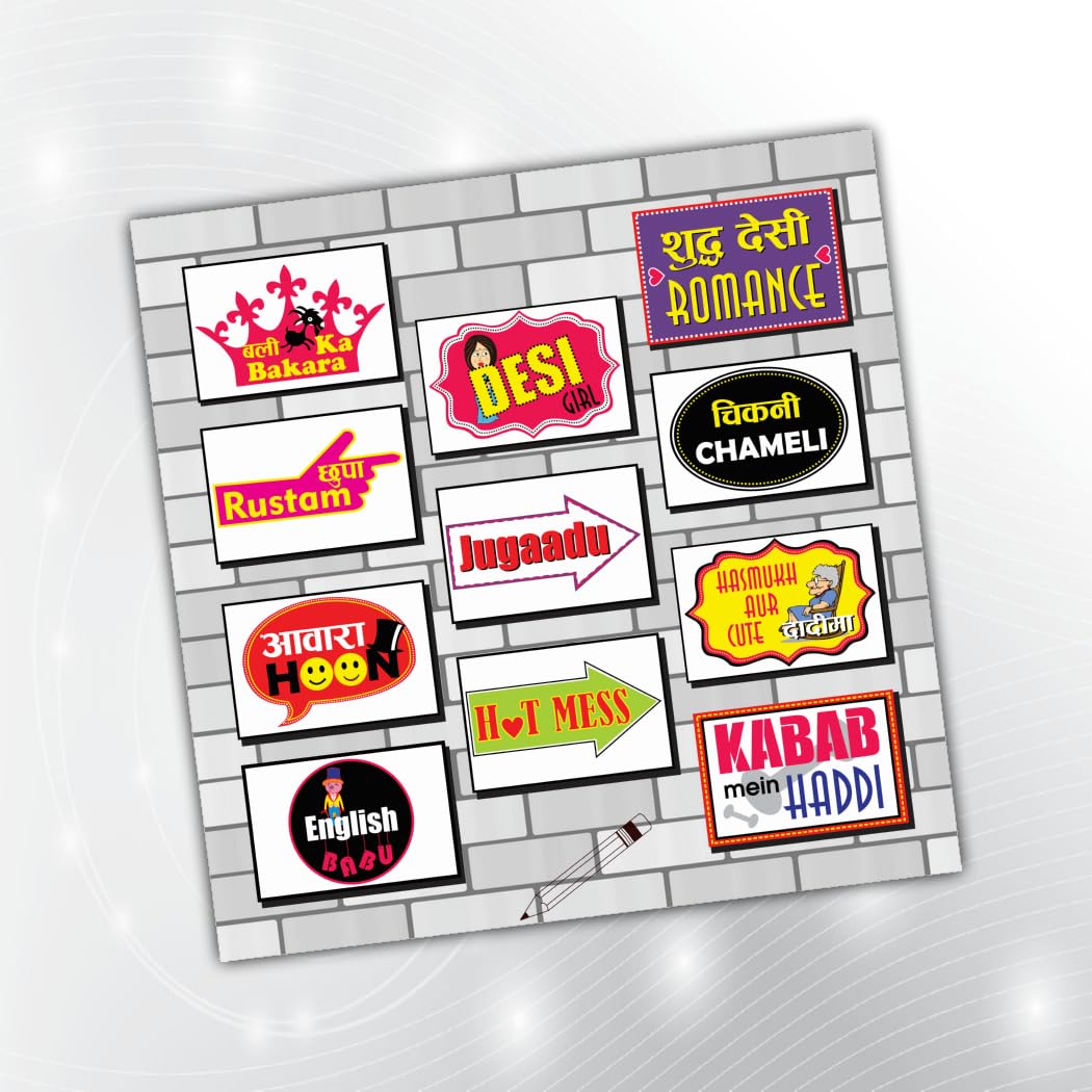 PartyStuff Family Theme Props  Family Party Props (11 Cards)