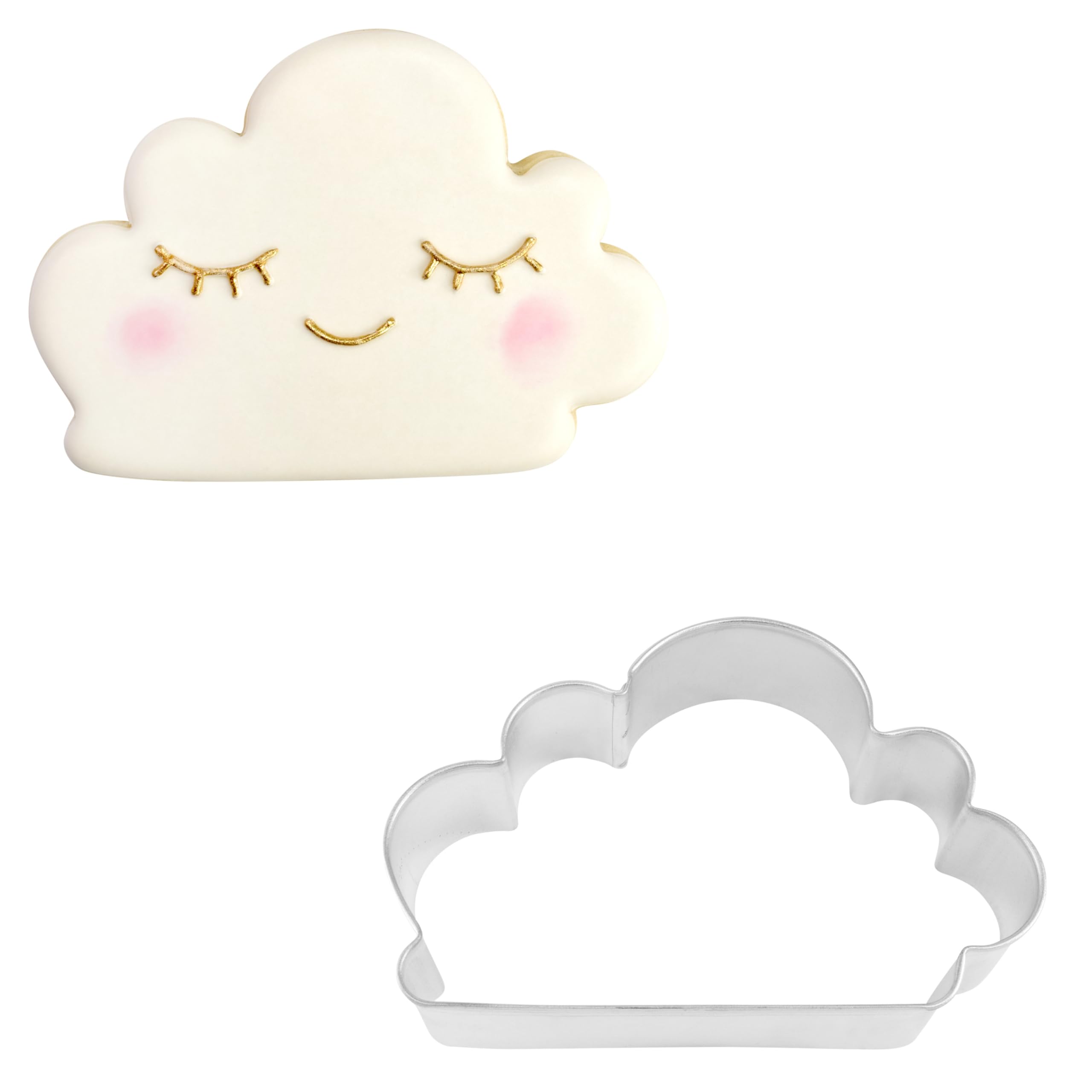 Cybrtrayd R&M Cloud 4'' Cookie Cutter, One Size, Metallic
