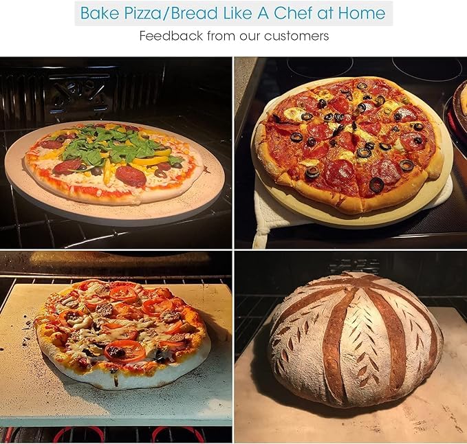 15X12''X0.5'' Rectangular Pizza Stone