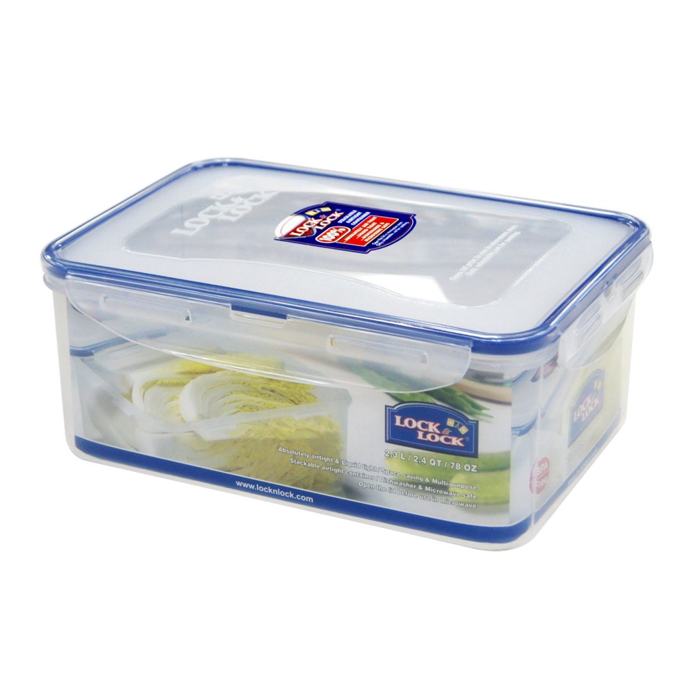 Lock & Lock Classic Rectangular Food Container, 2.3L (232 X 165 X 95Mm)