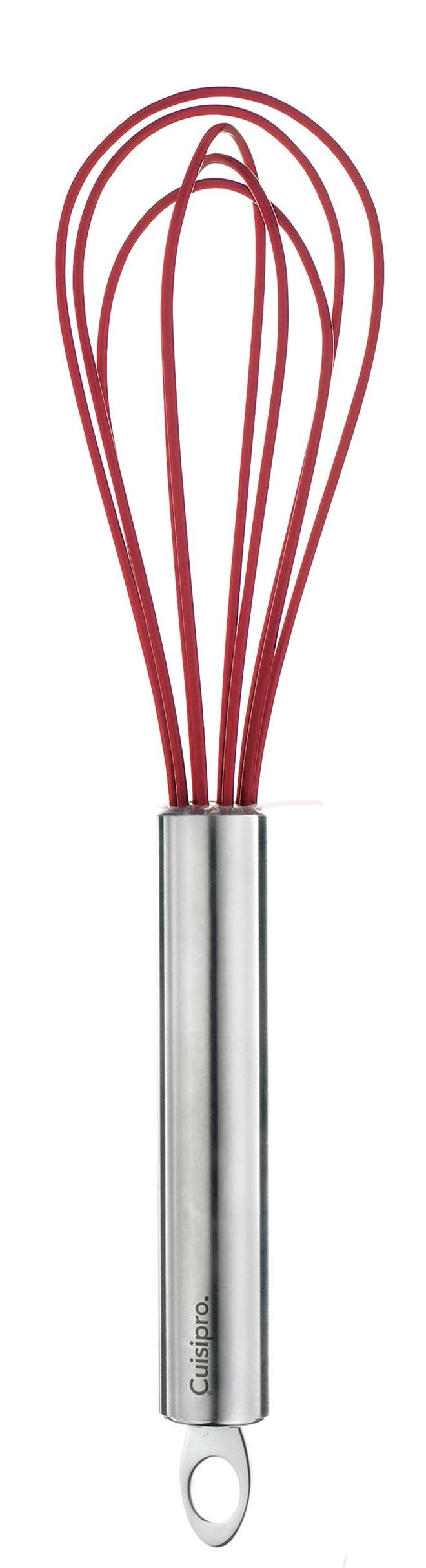 Cuisipro Silicone Egg Whisk 8'' Red