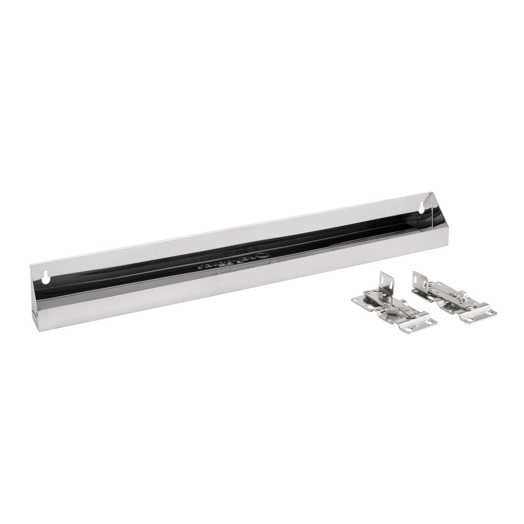 Rev-A-Shelf 25 Slim Tip-Out Sink Tray for Kitchen and Bathroom Base Cabinets, Large Pull Out Stainless Steel Storage Organizer, 