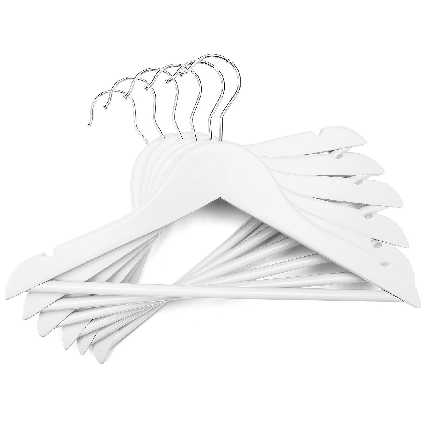 House Day Wooden Childrens Hangers Kids Hangers 20 Pack, Wood Baby Hangers Nursery Hangers, 360 Swivel Hook Non Slip Coat Hanger