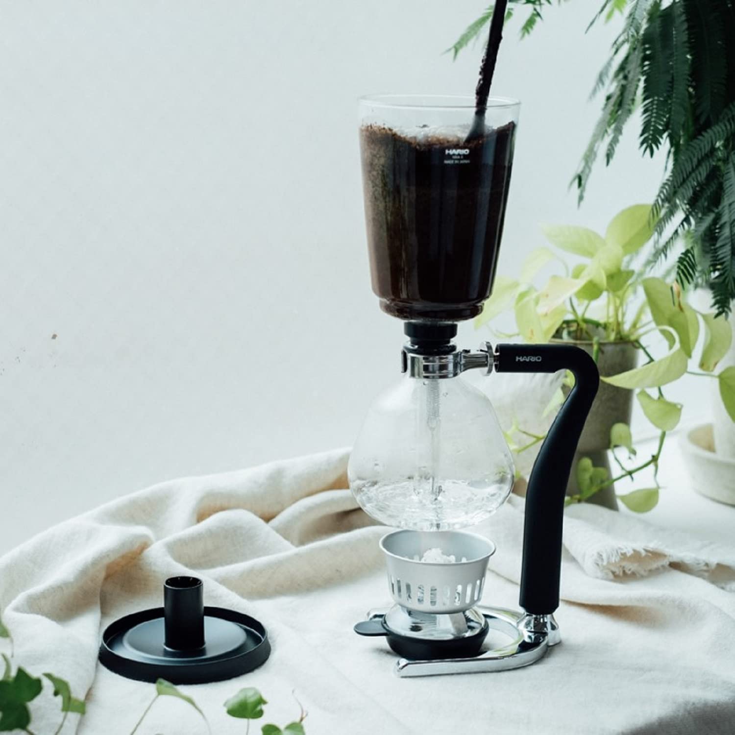 Hario Nxar-5 Coffee Siphon Next Coffee Drip For 5 People, Black