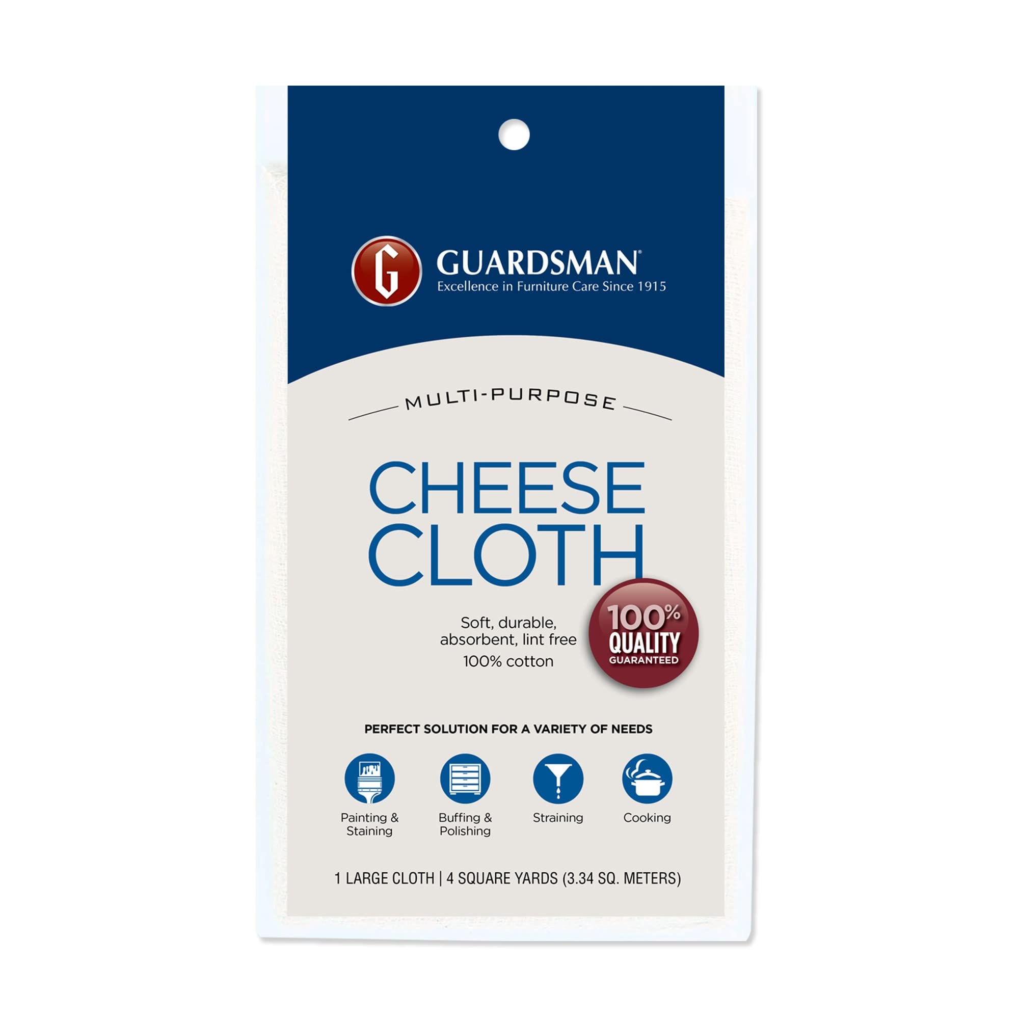 Guardsman Products Inc 004012 Multi-Purpose Cheese Cloth For Painting, Staining, Polishing, Straining, Cooking, Crafts And More,