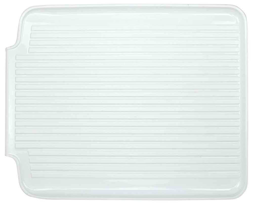 Better Houseware Drain Boards For Kitchen Counter White Dish Drain Board Shields Countertops From Water Damage, Space Efficient