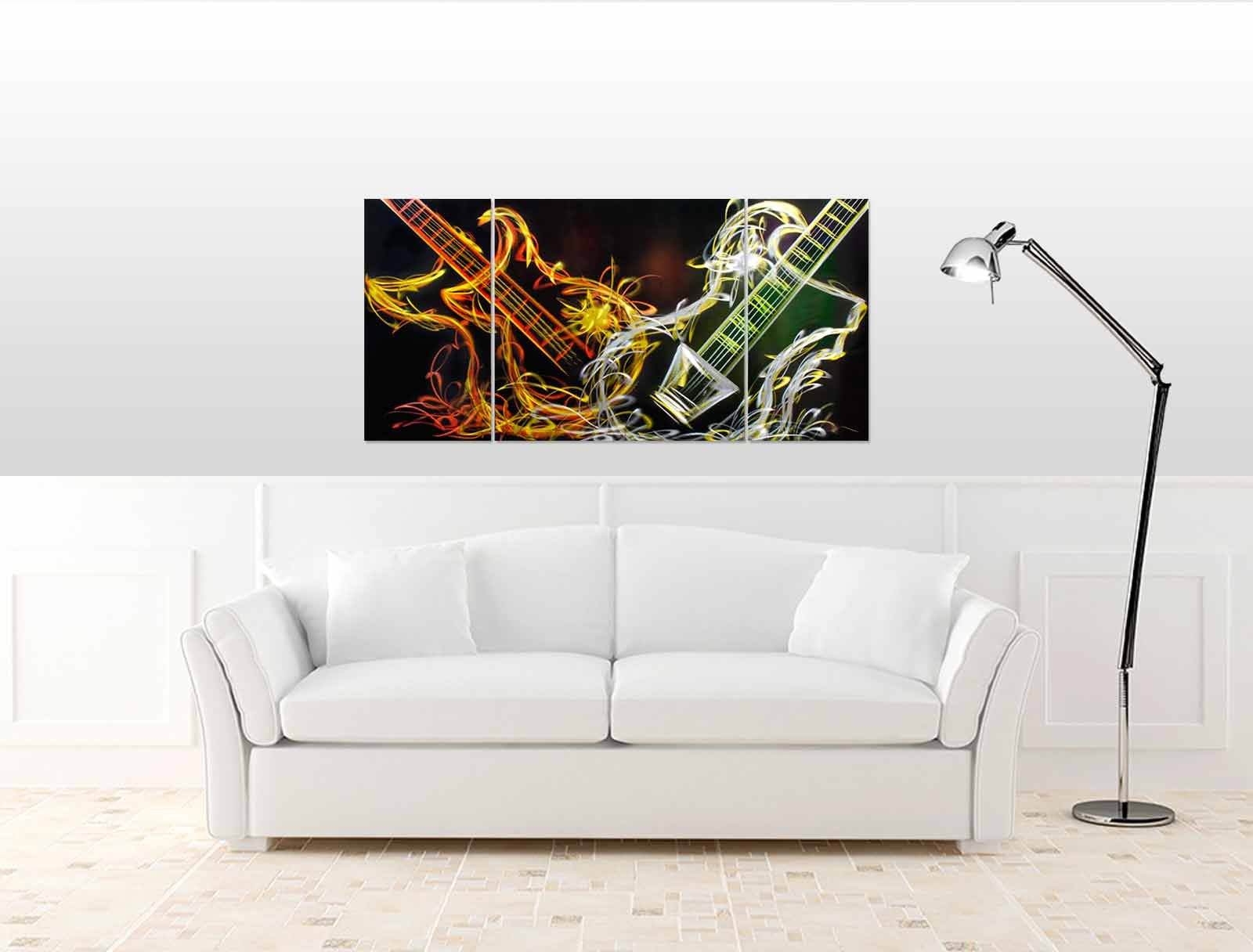 Metal Artscape Ma10113 39 X 20 In Electric Soul 3-Paneled Handmade Metal Wall Art