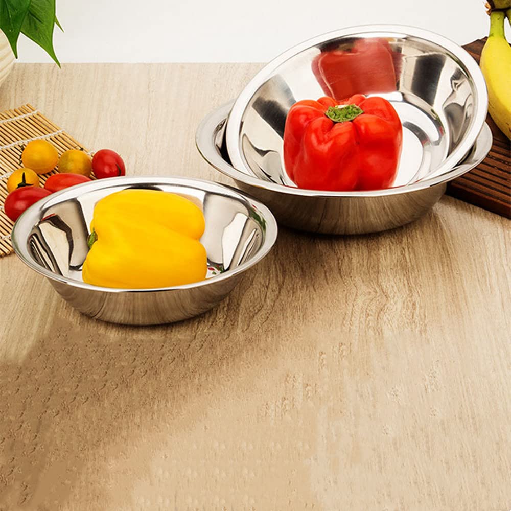 Xzjmy Stainless Steel Bowls,6 Inch Flat Rim Flat Base Mixing Bowl,Dip Bowls Set Stackable Dishware Safe,Set Of 6