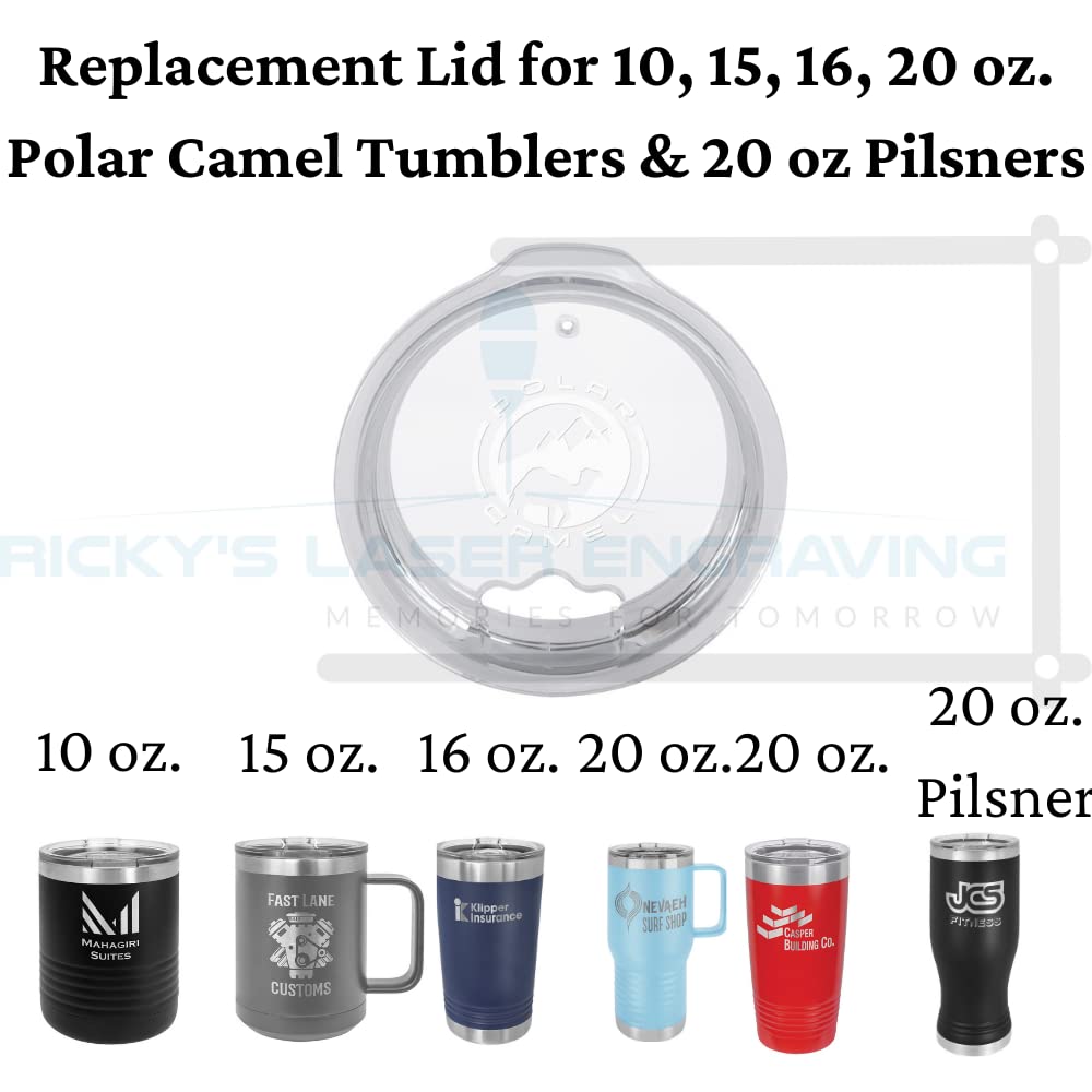 Polar Camel Replacement Lid (10, 15, 16, 20 Tumblers & 20 Oz. Pilsners, Replacement Lid (1-Pack))