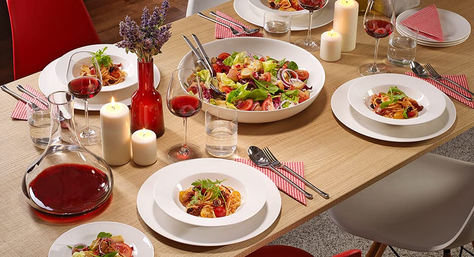 Villeroy & Boch For Me 16-Piece Dinnerware Set, Service for 4, Plates, Bowls & Mugs, Premium Porcelain, Made in Germany