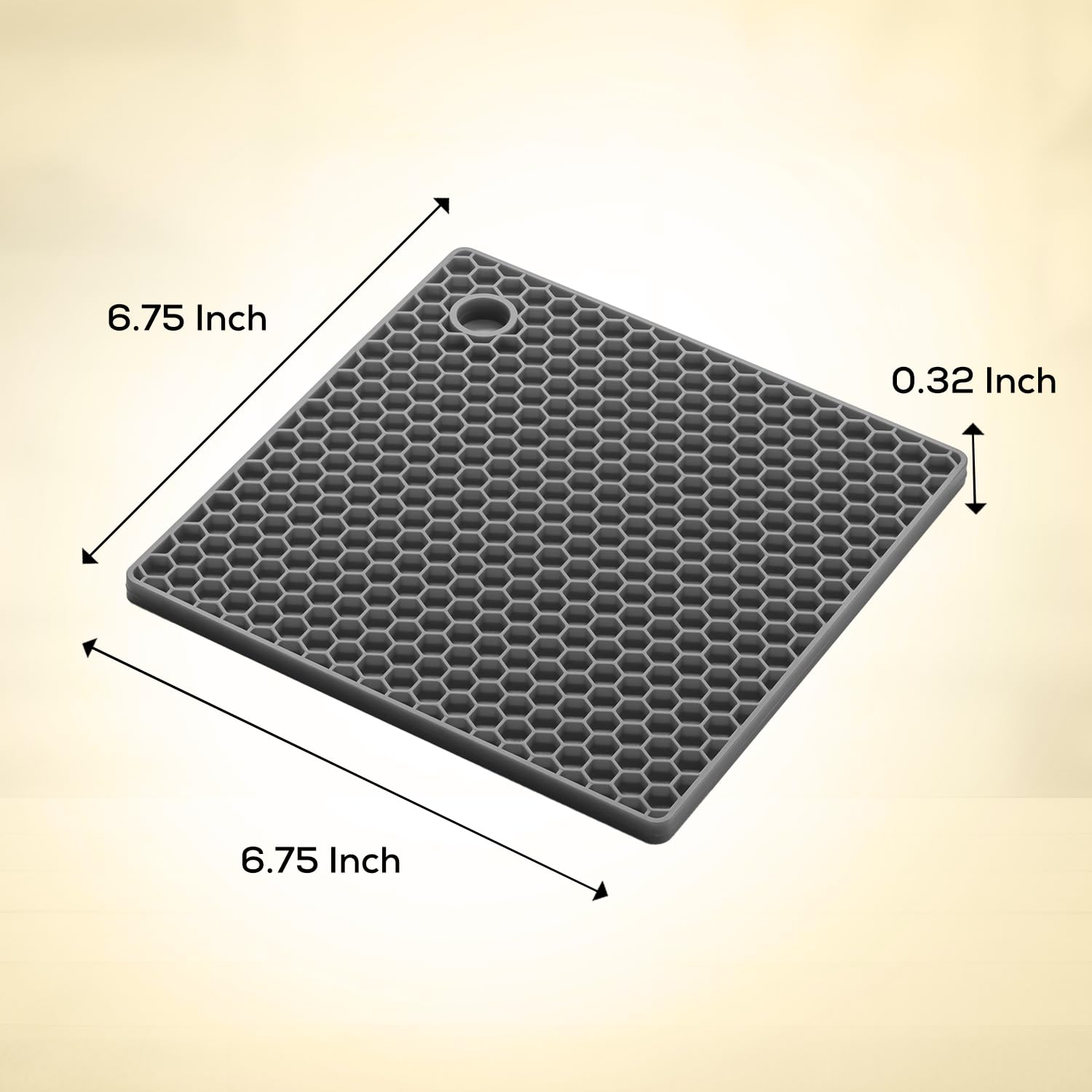 Mrs. Andersons Baking Silicone Honeycomb Trivet, Non-Stick, Non-Scratch, Non-Skid, Heat Safe, Blueberry Blue