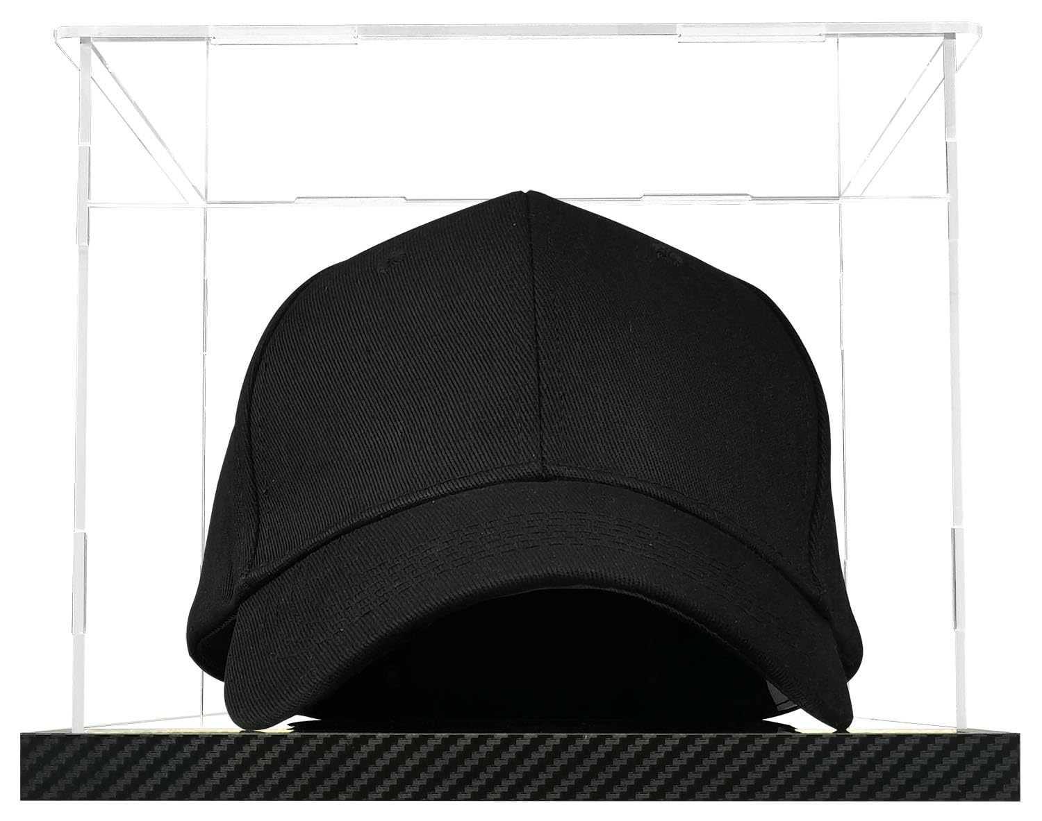 Clear Hat Display Case Acrylic Baseball Cap Holder Stand Transparent Hat Storage Box Dustproof Square Uv Protection Cabinet With