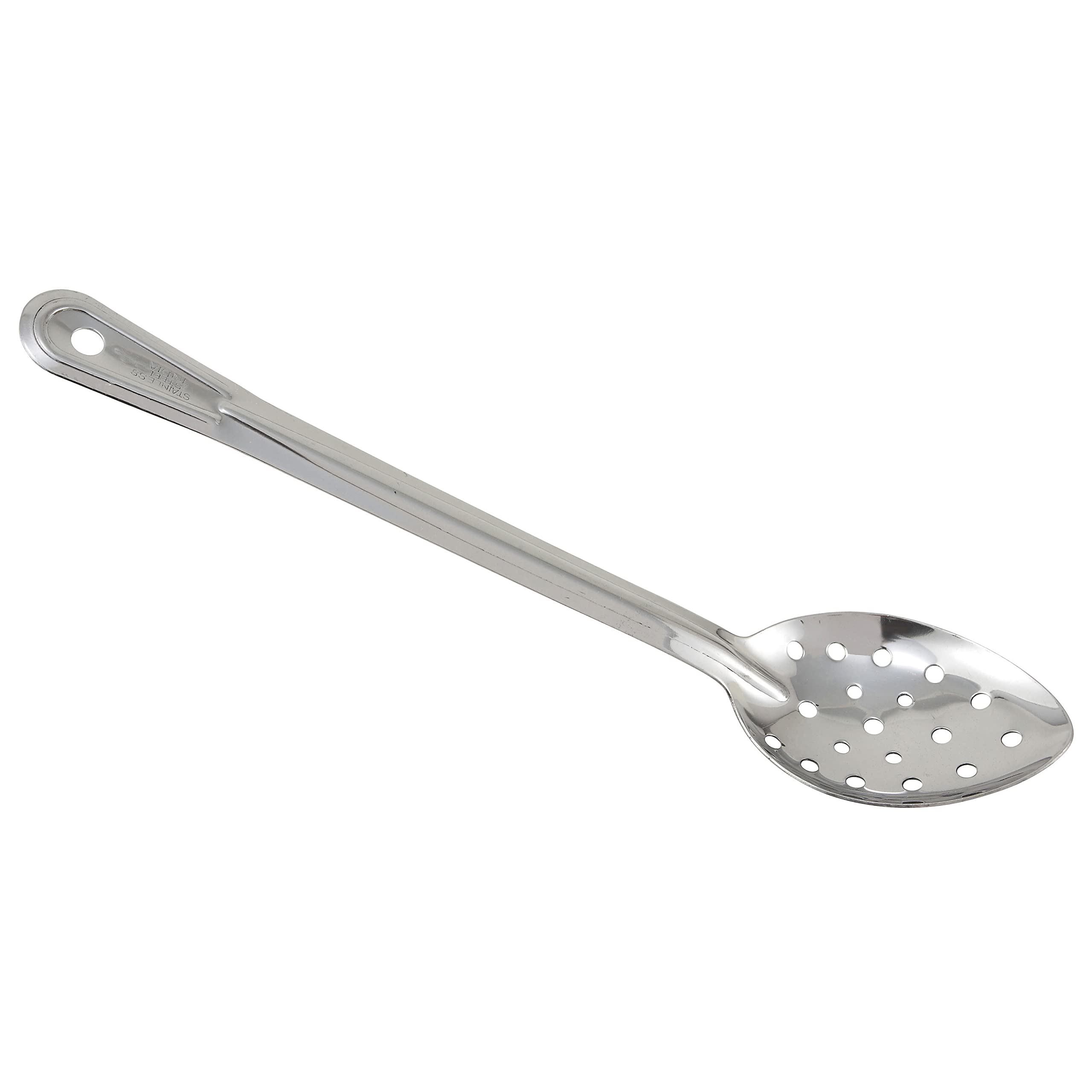 Winco Prime Stainless Steel Basting Spoon, NSF, Perforated, 13