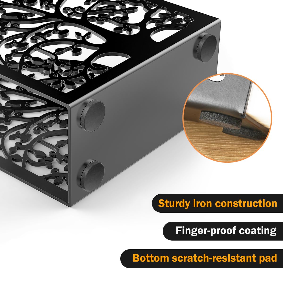 Housolution Napkin Holder, Tree & Bird Design Metal Napkin Holder For Kitchen And Table, Freestanding Modern Napkins Holder For