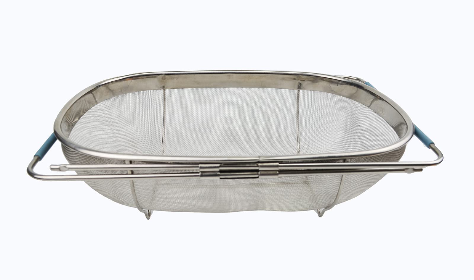 Sammart Expandable Over The Sink Oval Colander/Mesh Strainer Basket (1)