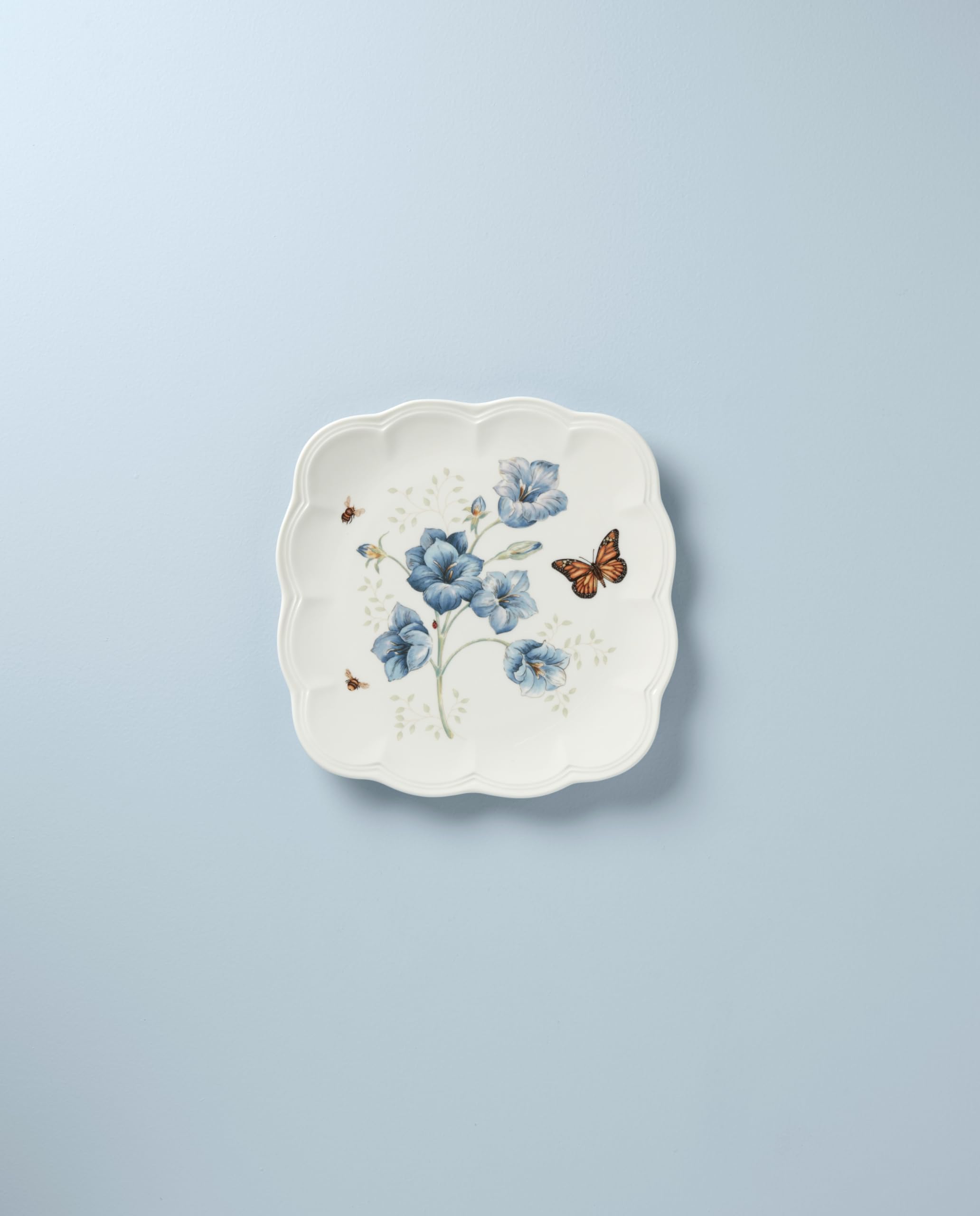 Lenox Butterfly Meadow Square Dinner Plate, 7.16