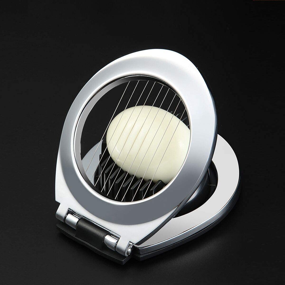 Egg Slicer, Egg Cutter For Boiled Eggs -Stainless Steel Wire With 3 Slicing Styles