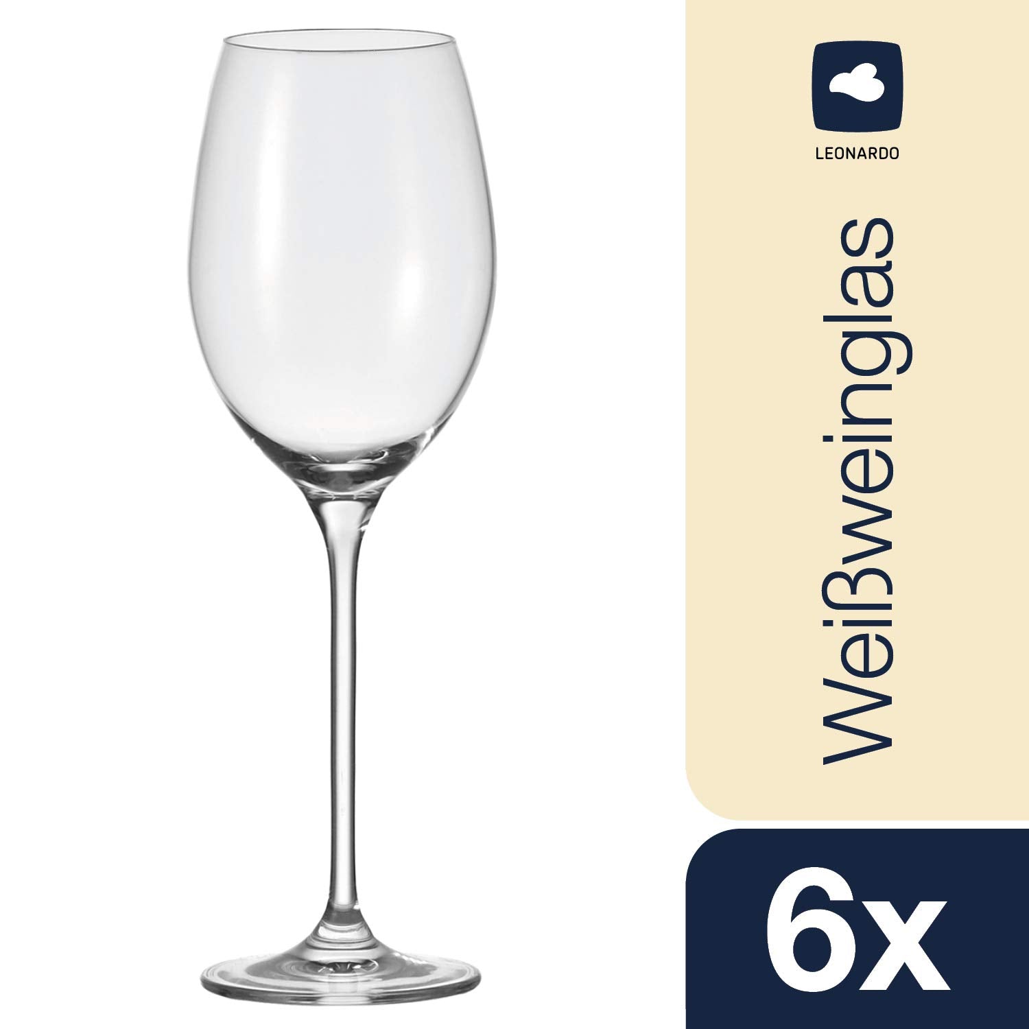 Leonardo Whitewine Cheers Glass, Set Of 6