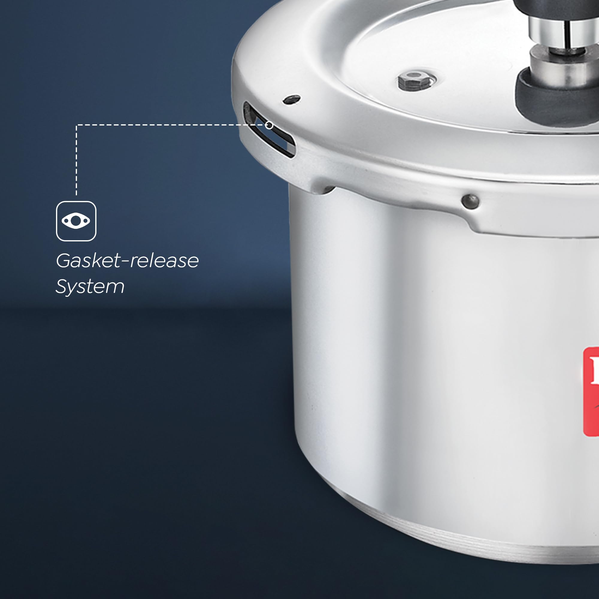 Prestige 2L+3L+5 Litres Svachh outer lid Aluminium Pressure Cooker Set|5 years warranty|Deep lid controls spillage|Induction bas