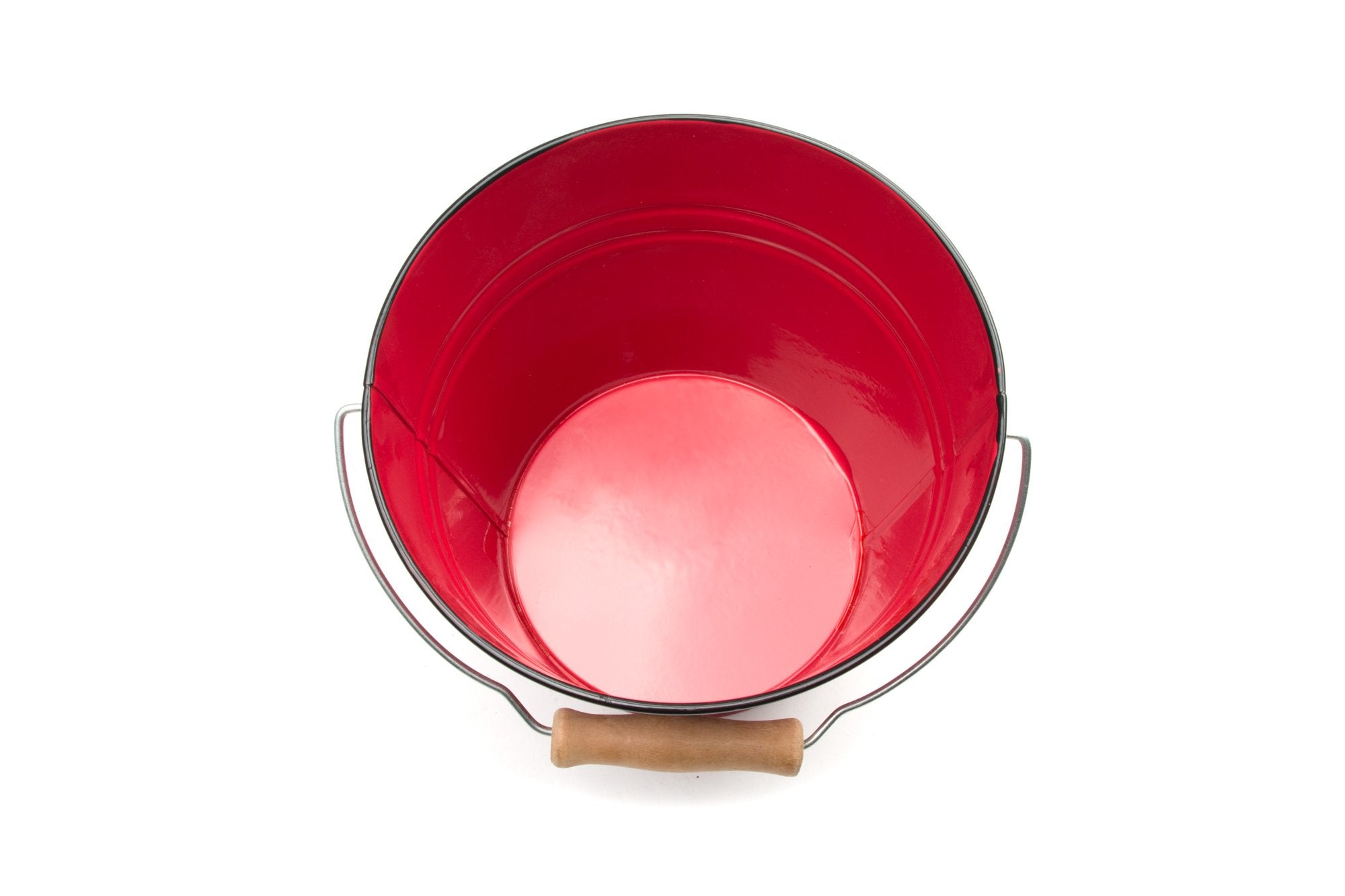 Nantucket Seafood Red Serving Pail Ice Bucket, 7.25 X 7.25 X 6 Inches