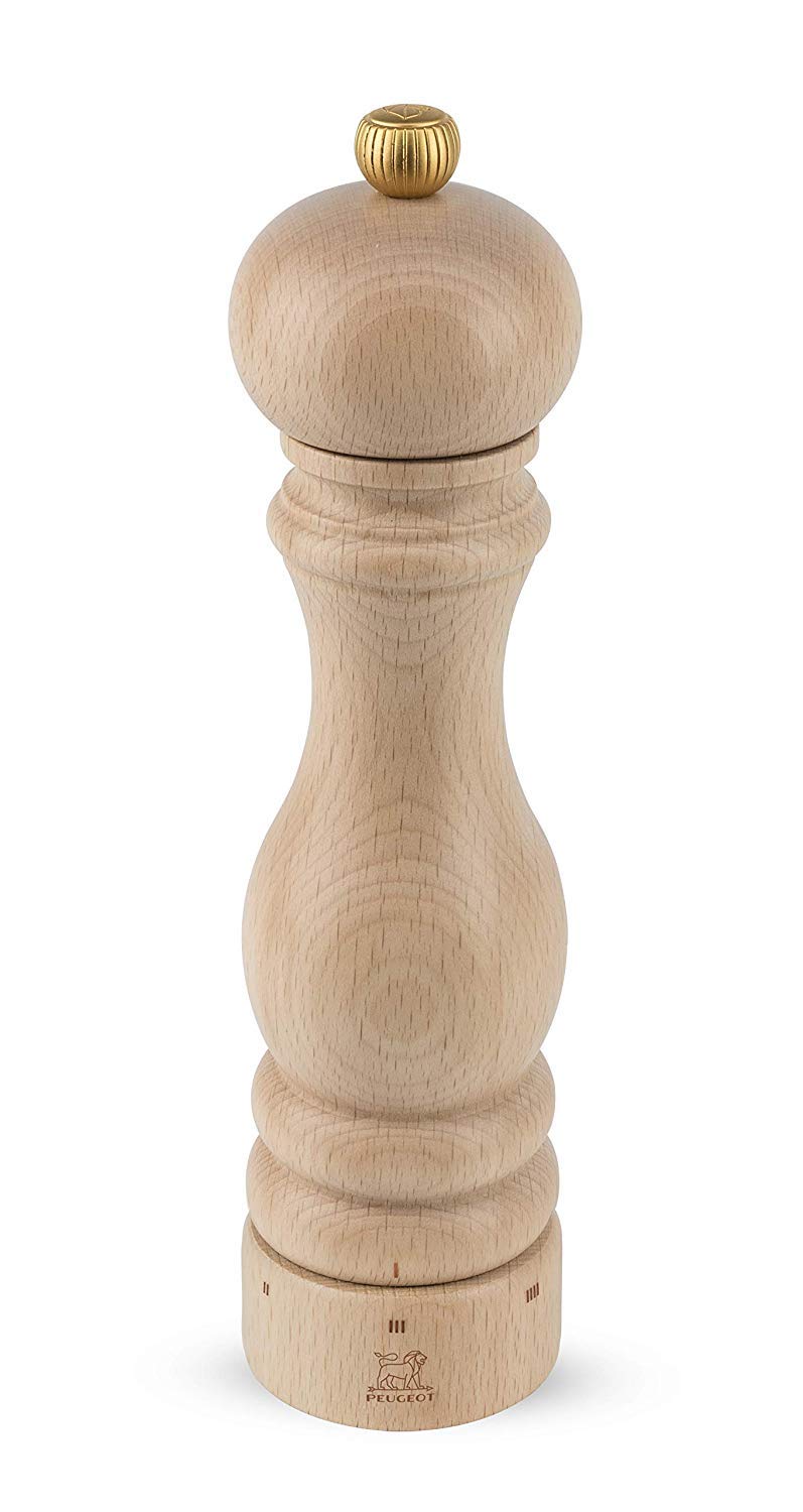 Peugeot Paris U'Select 9-Inch Pepper & Salt Mill Set, Natural Beechwood