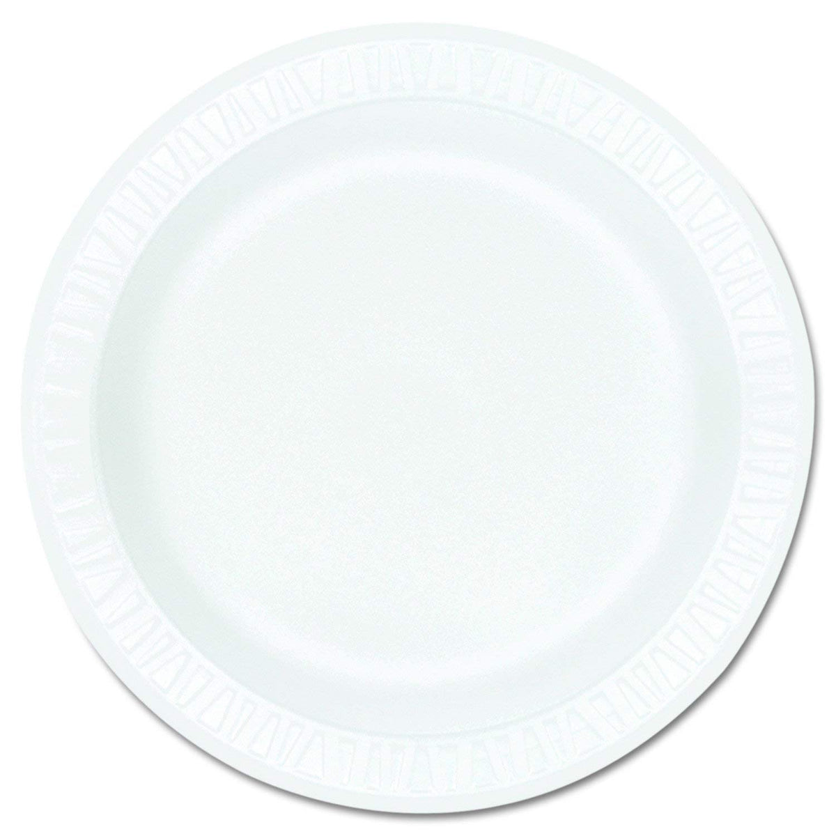 Dart 9Pwcr Concorde Foam Plate 9-Inch Dia White 125/Pack 4 Packs/Carton
