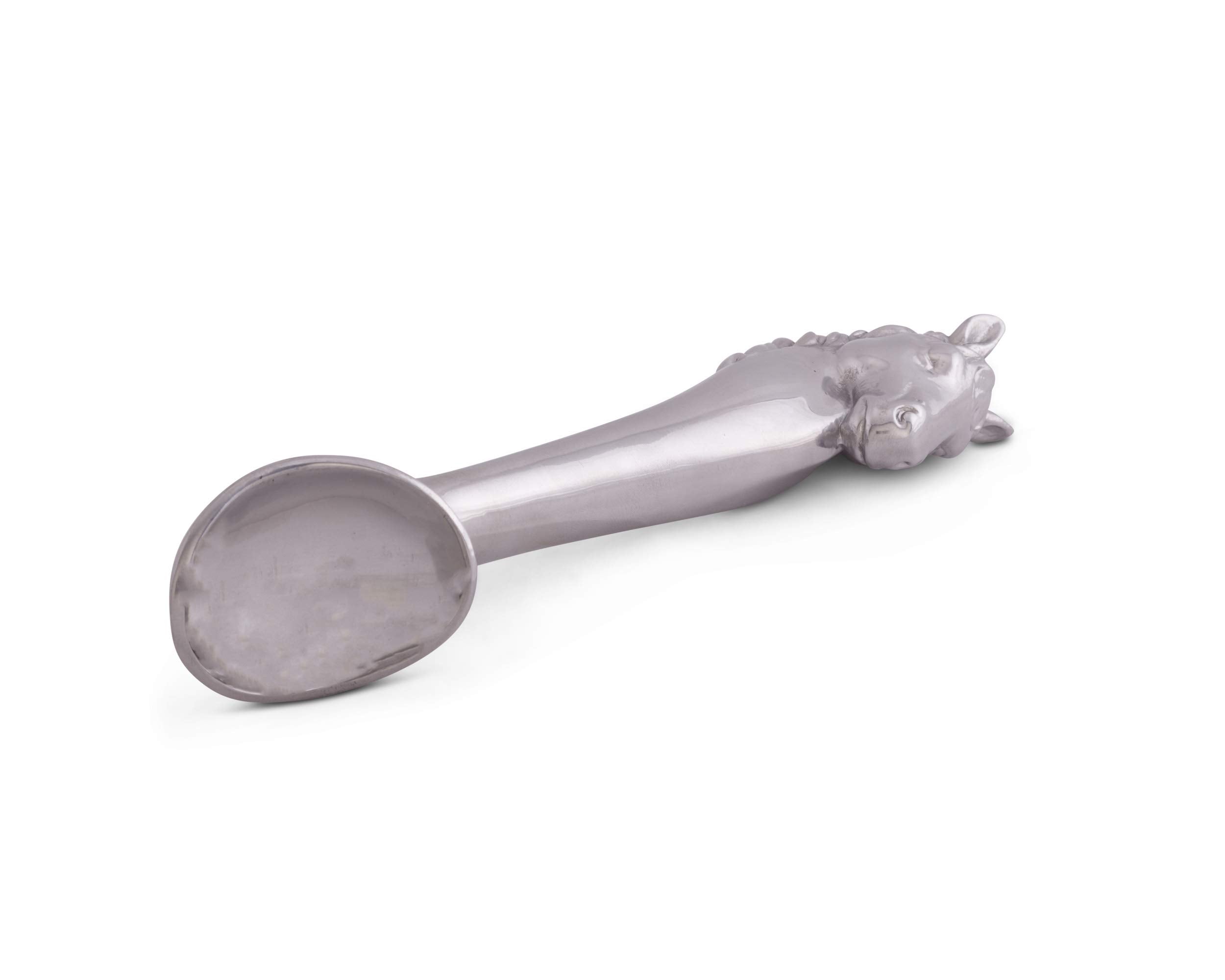 Arthur Court Designs Aluminum Horse Ice Cream Scoop 10 Inch Long