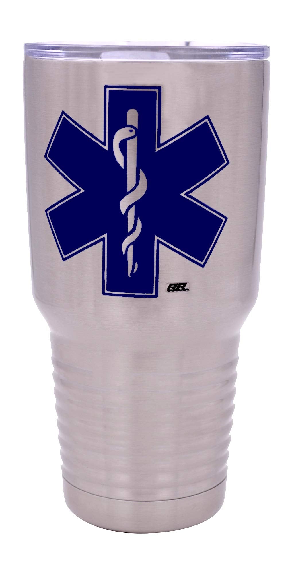 Rogue River Tactical Emt Ems Star Of Life 30 Ounce Travel Tumbler Mug Cup W/Lid Paramedic Gift Ambulance