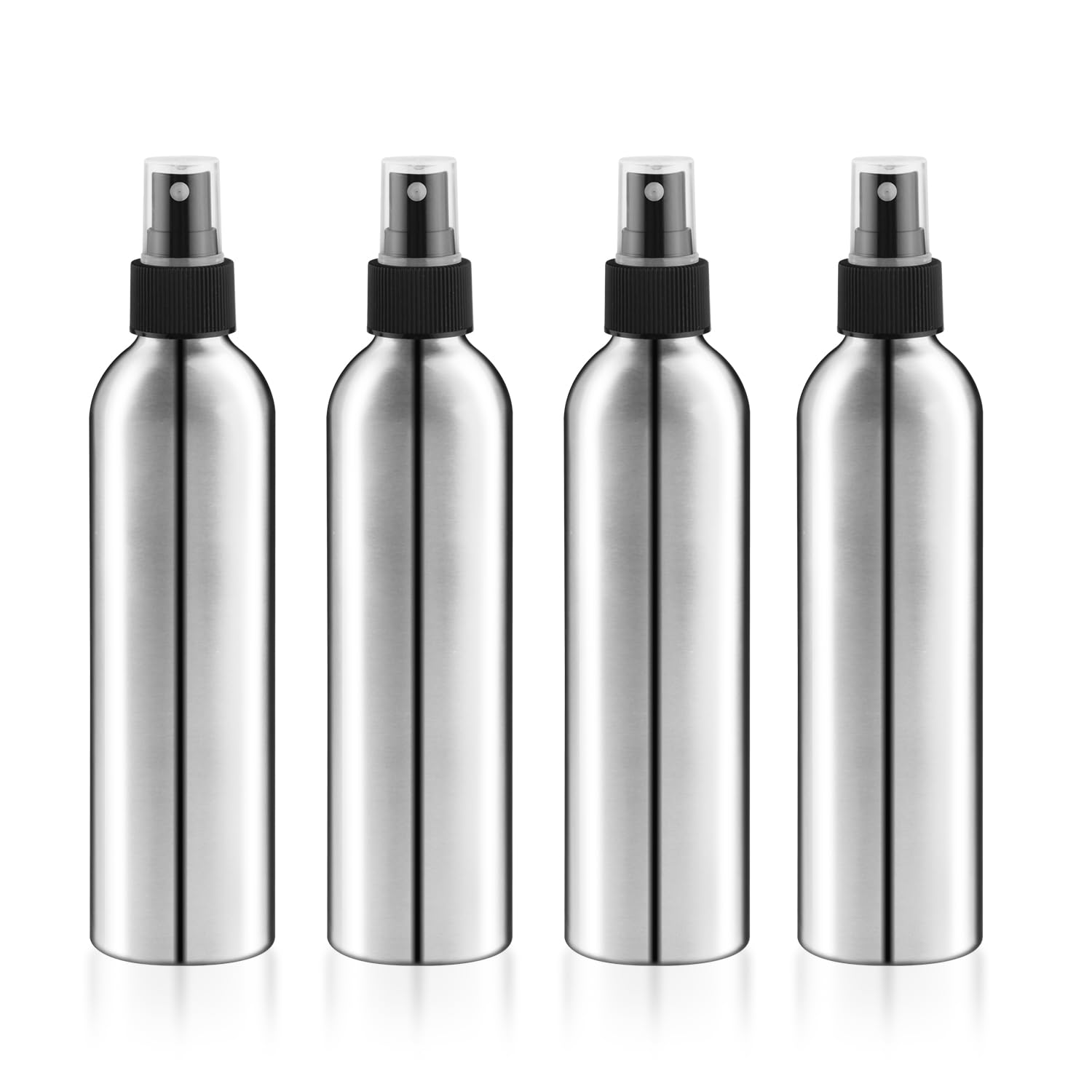 4 Pcs Aluminum Fine Mist Spray Bottles Empty Fine Mist Sprayer Bottle Reliable Metal Atomizer Cosmetic Storage Container for Hai