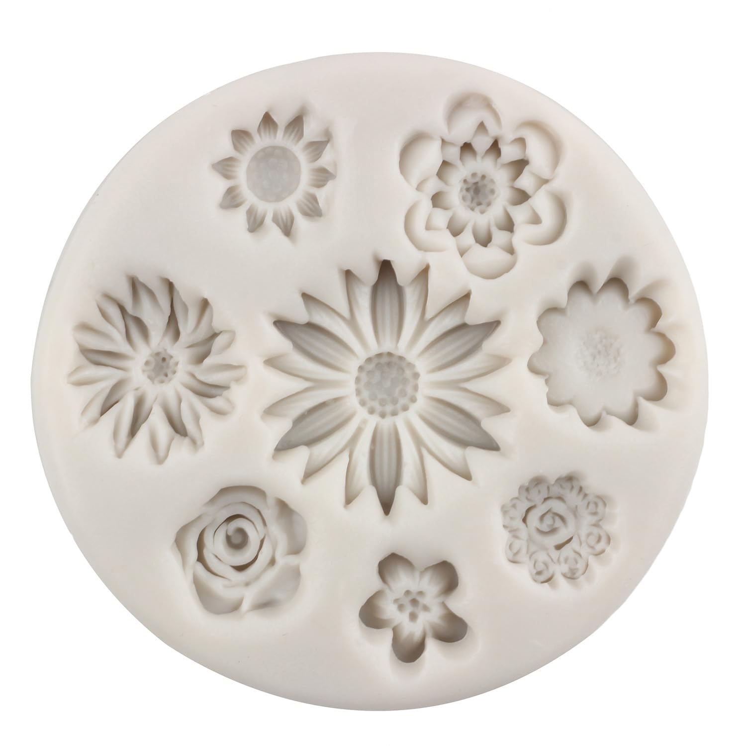 Mypracs Bull Head Silicone Molds Feather Arrow Fondant Mold Daisy Rose Flower Chocolate Mold Feather Candy Mold For Flower Cake