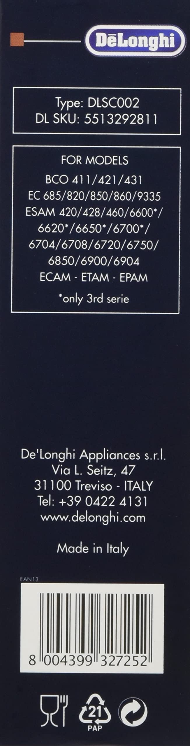 Delonghi Water Filter