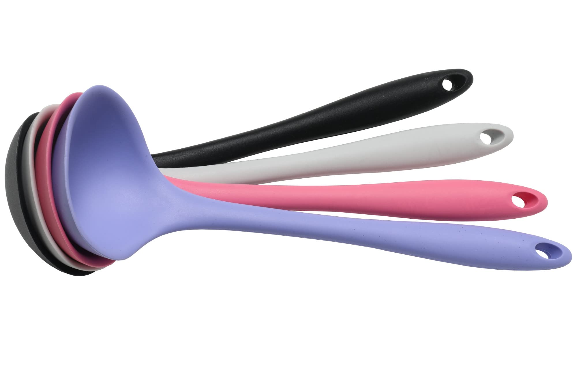 Chef Craft Premium Silicone Cooking Ladle  11.25 inch  Black