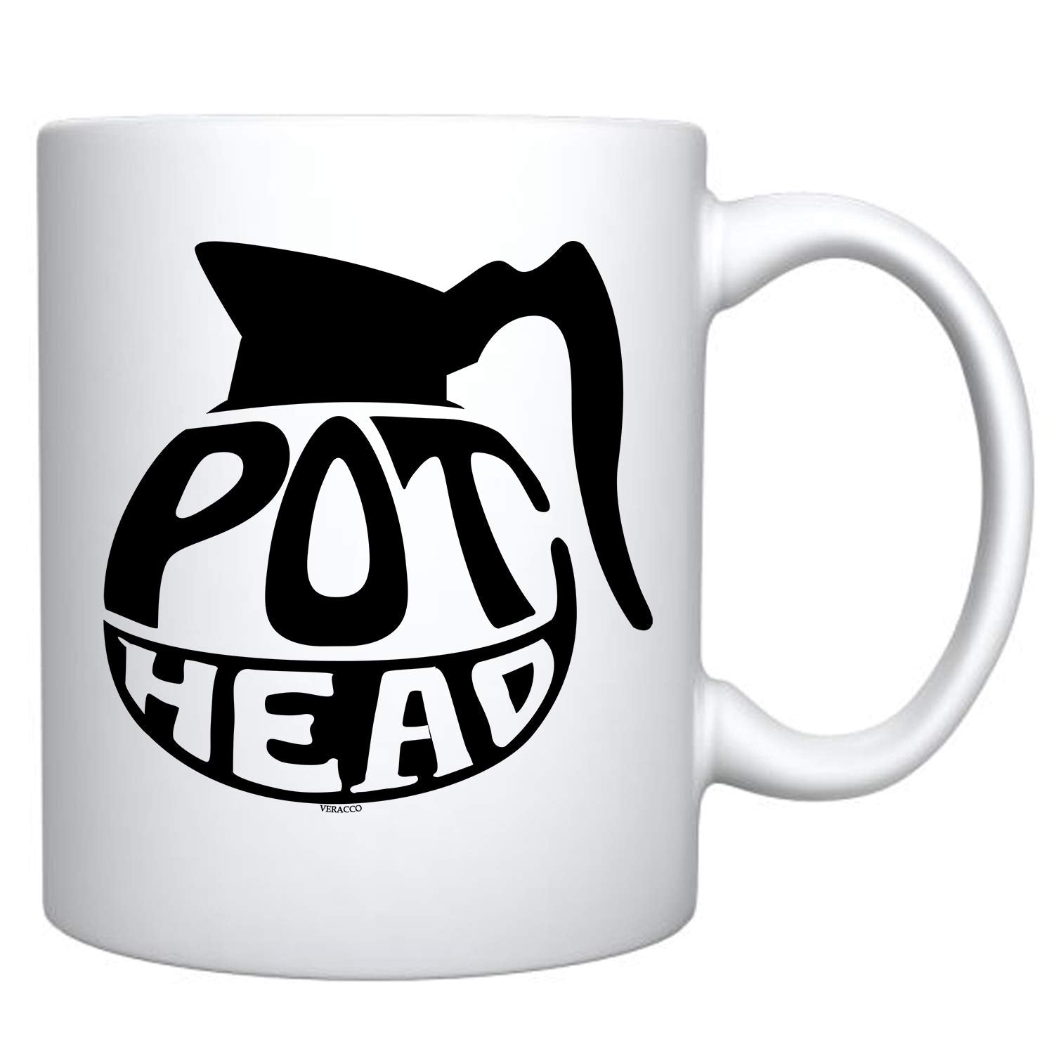 Veracco Pot Head Ceramic Coffee Mug Funny Gifts Espresso Cup -Ceramic Mug - Cute Mug - Green Tea Mug- White Coffee Mugs - Christ