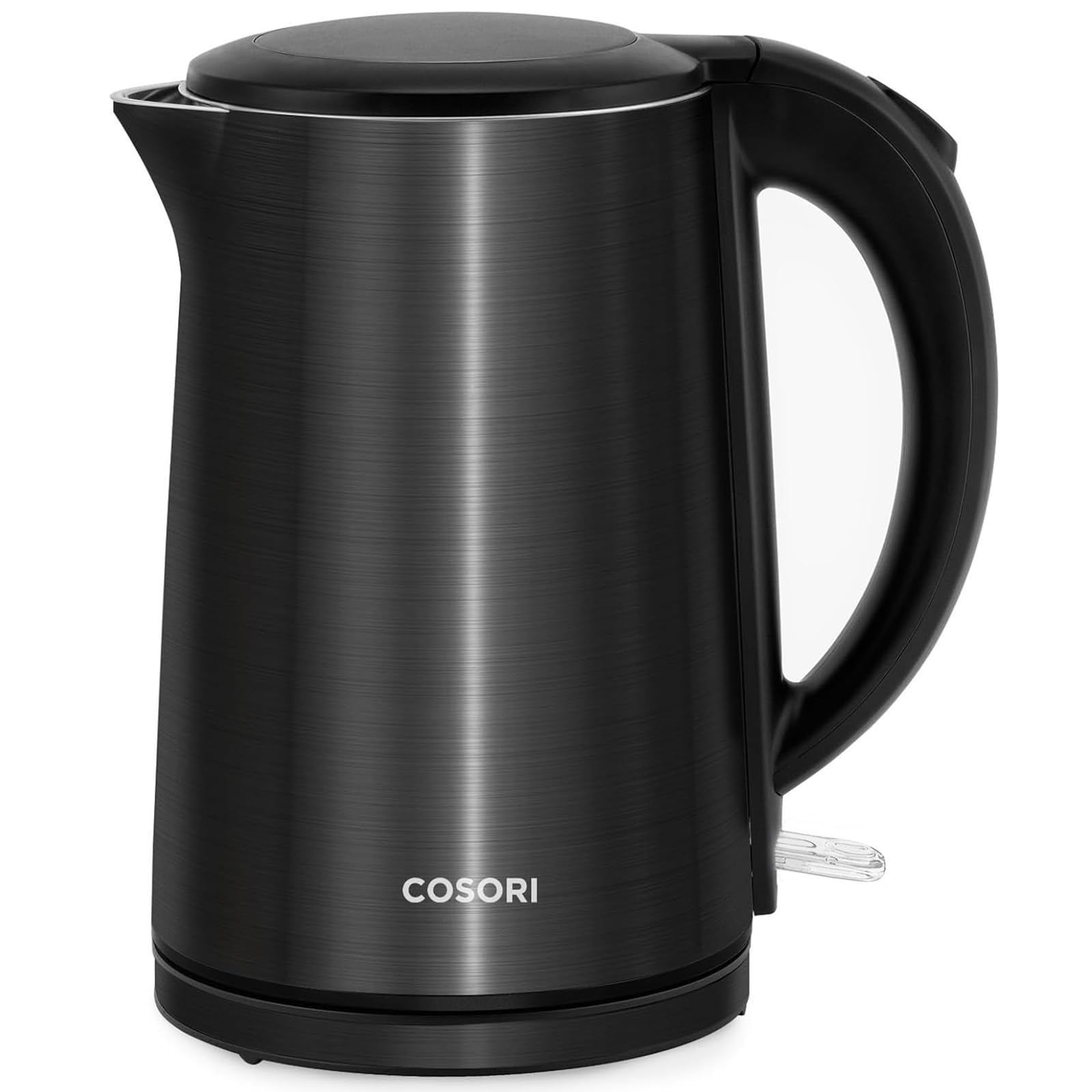 Cosori Electric Kettle, Cool-Touch Double Wall Stainless Steel Insulated, Automatic Shut Off & Boil-Dry Protection, Durable Tea