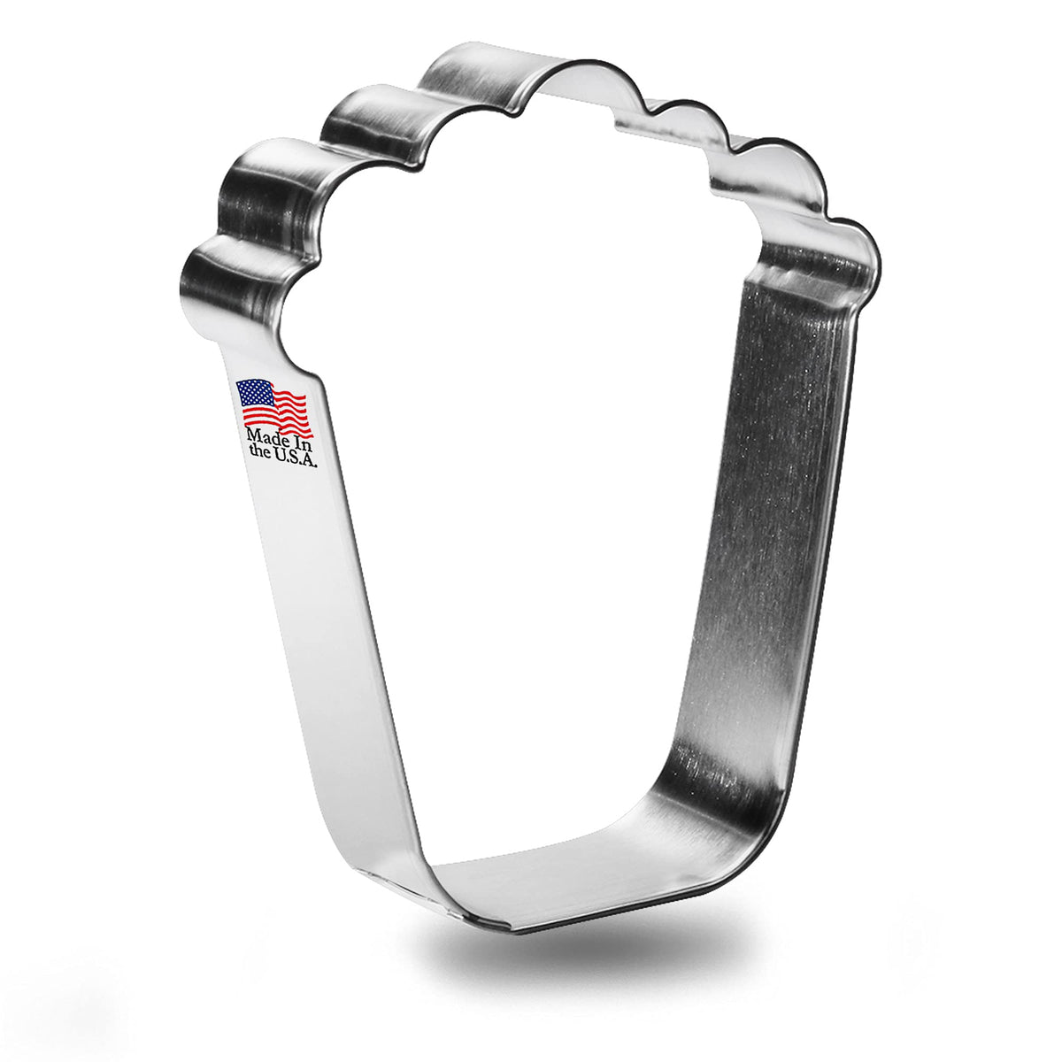 Popcorn Cookie Cutter 3.75 Inch - Made In The Usa - Foose Cookie Cutters Tin Plated Steel Popcorn Cookie Mold
