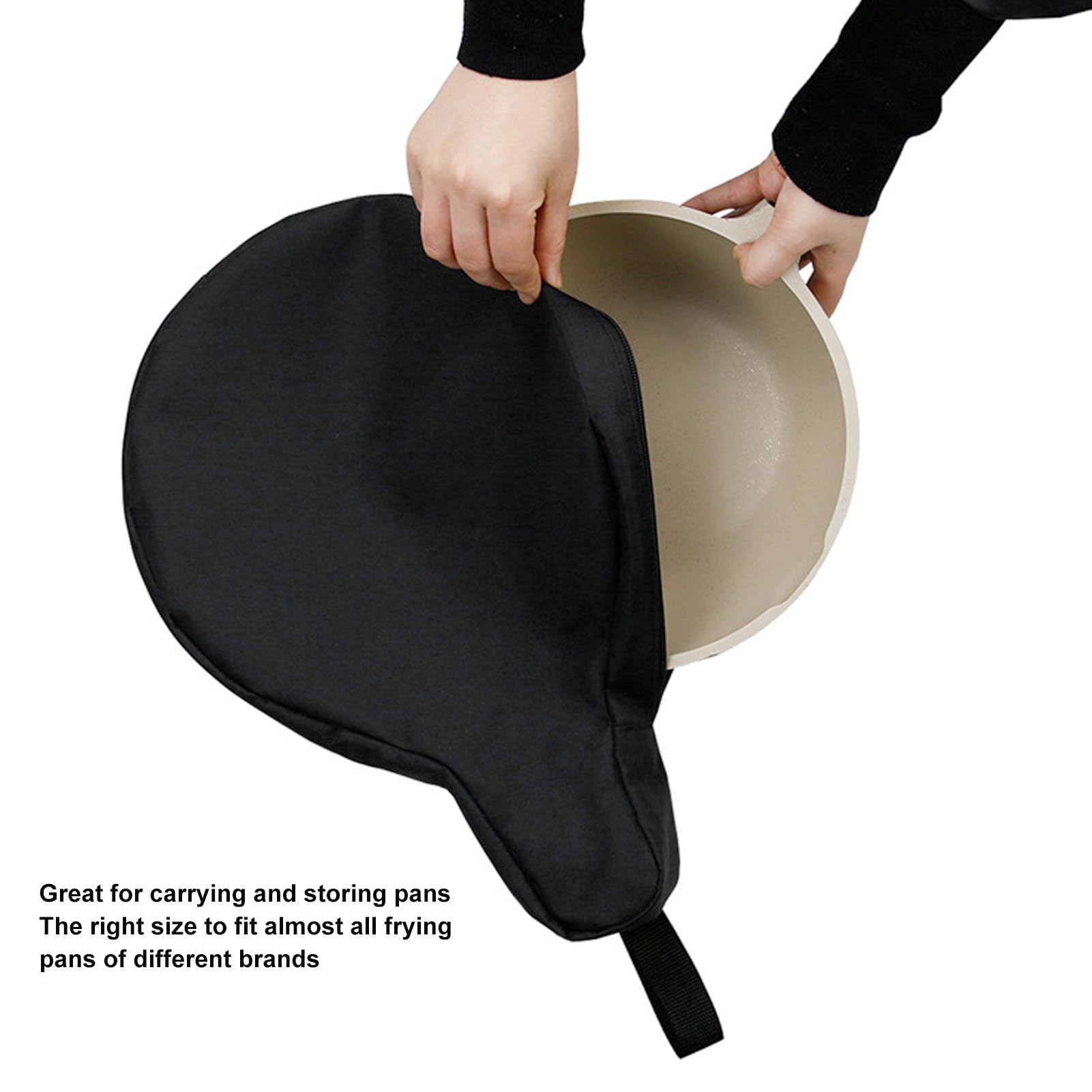 Skillet Bag Waterproof Oxford Cloth, Griddle Carry Bag Portable Pan Storage Bag And Protective, Closure, Fits Pans Up To 11.8 In