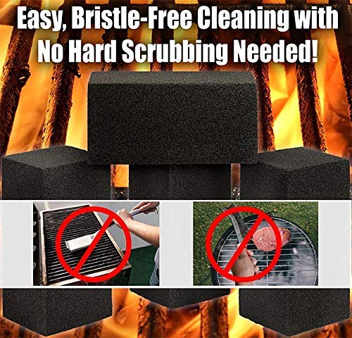 Heavy Duty Grill Cleaning Brick 1 Pack. Commercial Grade Pumice Stone Tool Cleans & Sanitizes Restaurant Flat Top Grills Or Grid