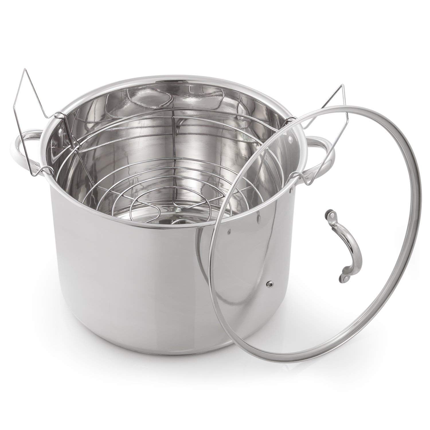 Mcsunley 620 Medium Stainless Steel Prep N Cook Water Bath Canner, 21.5 Quart, Silver (Unit)