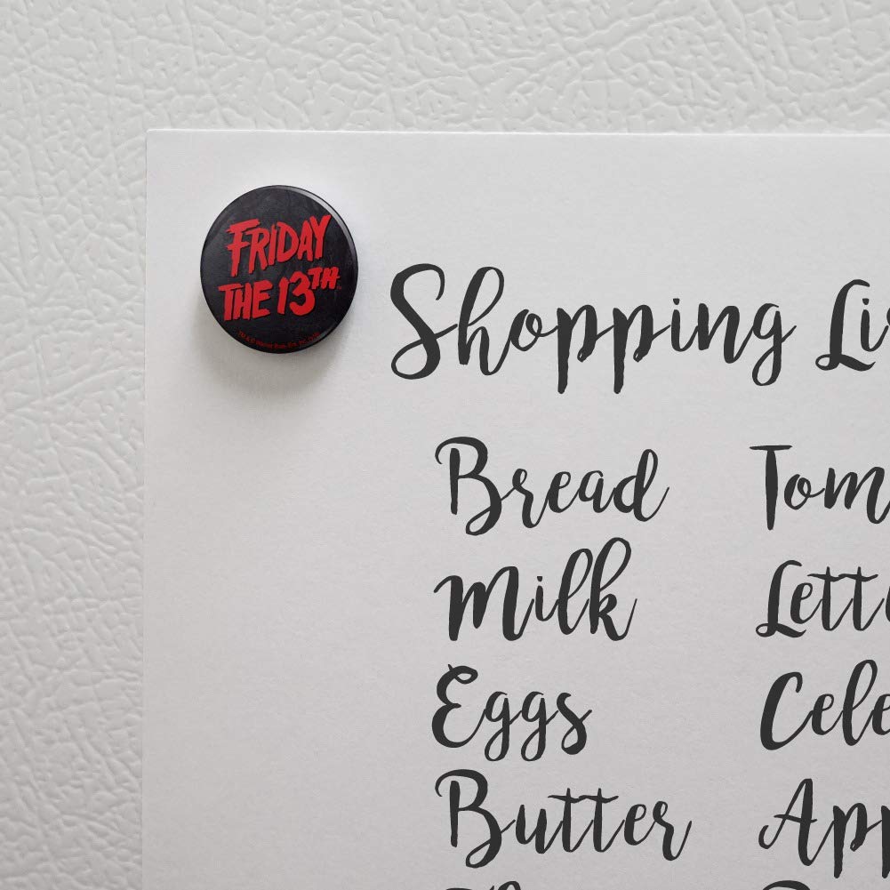 Friday The 13Th Logo Kitchen Refrigerator Locker Button Magnet
