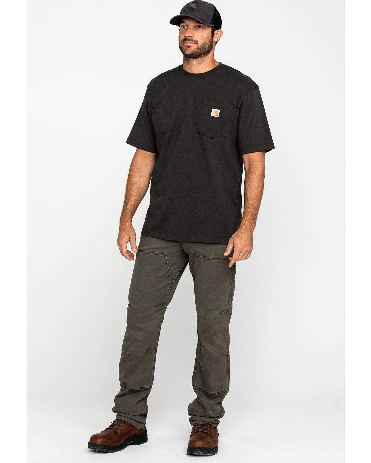 Carhartt Mens Rugged Flex Rigby Double Front Pant, Tarmac, 35 X 32
